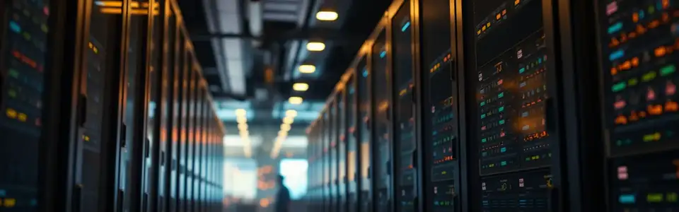 Server racks in a data center